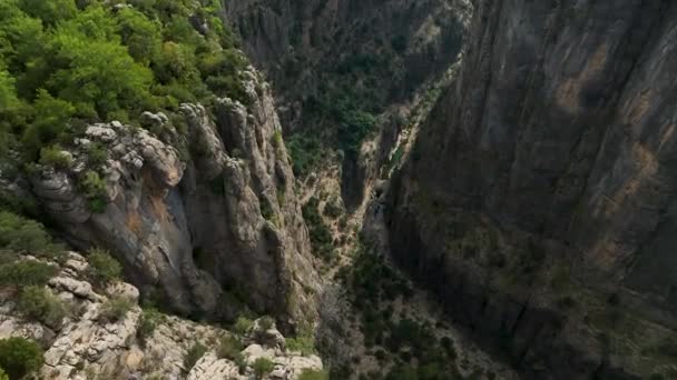 Amazing Tazi Canyon Turkey Greyhound Canyon Aerial View — Wideo stockowe