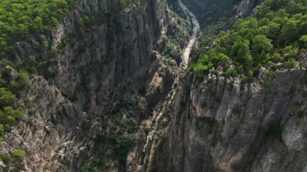 Amazing Tazi Canyon Turkey Greyhound Canyon Aerial View — Stock video