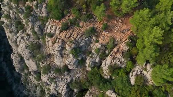 Потрясающий Каньон Тази Турция Вид Воздуха Каньон Грейхаунд — стоковое видео