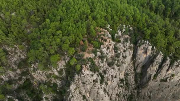 トルコの素晴らしいタージ キャニオン グレイハウンドキャニオンの空中ビュー — ストック動画