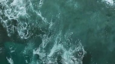 aerial view amazing spring sea 4 K