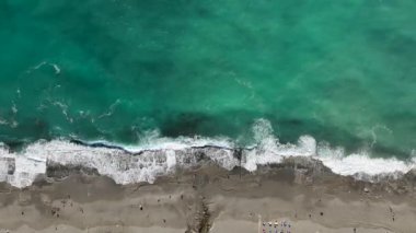 Aerial View Strong Storm Baskground Turkey Alanya