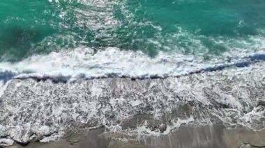 aerial view amazing spring sea 4 K