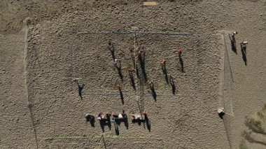 volleybal aerial view 4 K Awesome backround
