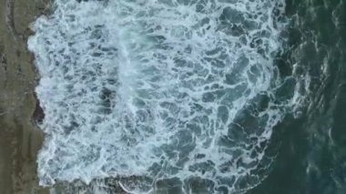 Aerial View Strong Storm Baskground Turkey Alanya