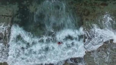 Aerial View Strong Storm Baskground Turkey Alanya