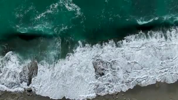 Aerial View Amazing Spring Sea — Αρχείο Βίντεο