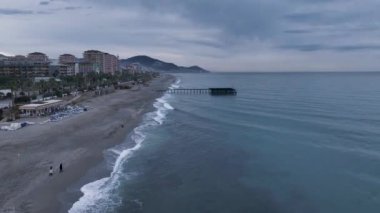 Panorama of the city from a birds eye view 4 K