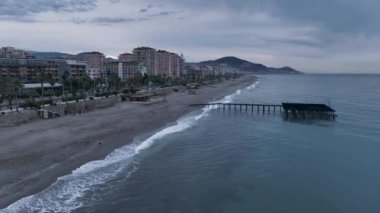 Panorama of the city from a birds eye view 4 K