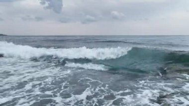 Summer evening view with beautiful clouds aerial view