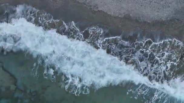 Вид Повітря Дивовижне Весняне Море — стокове відео