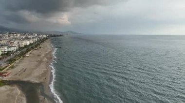 Panorama of the city from a birds eye view 4 K