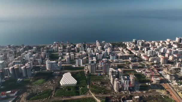 Панорама Города Высоты Птичьего Полета — стоковое видео