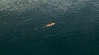 Healthy strong male enjoy outdoor active lifestyle and water sports on holiday vacation. 4K