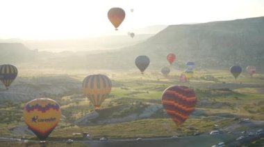 Türkiye 'nin ünlü Kapadokya kenti.