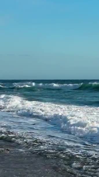 Лазурна Текстура Морського Вертикального Відео — стокове відео