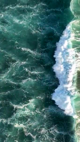 海の垂直ビデオのAzureテクスチャ — ストック動画