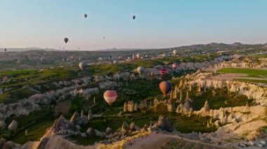 Türkiye 'nin ünlü Kapadokya kenti.