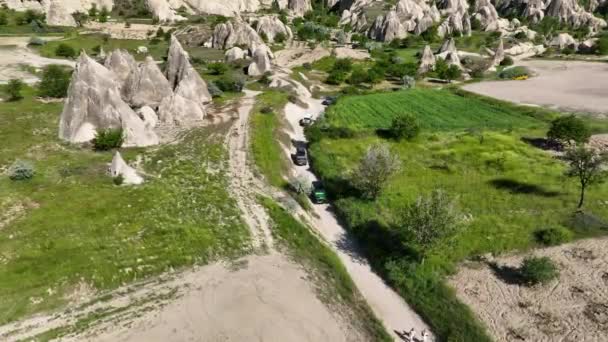 Jeep Safari Cappadocia Background View — Stok video