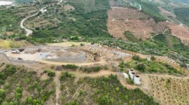 Avocado fields aerial background aerial