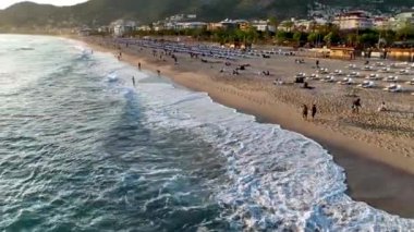 Cleopatra Beach aerial background view