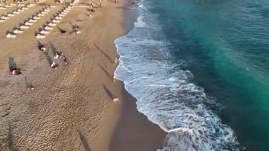 Cleopatra Beach aerial background view