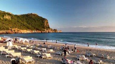 Cleopatra Beach aerial background view