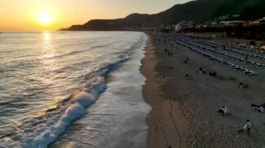 Cleopatra Beach aerial background view