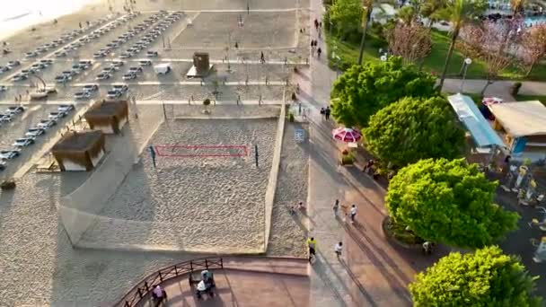 Basketball Court Aerial Background View — Vídeo de Stock