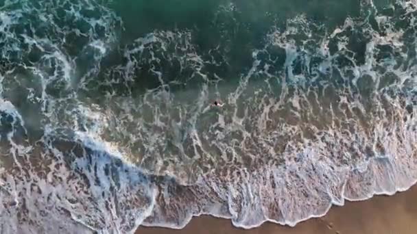 Вид Воздуха Пляж Клеопатры — стоковое видео