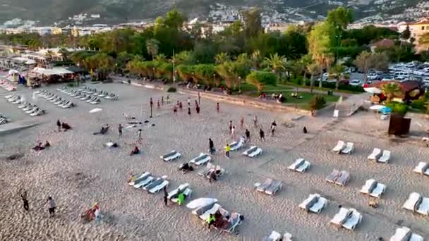 Cleopatra Beach Aerial Background View — Vídeos de Stock
