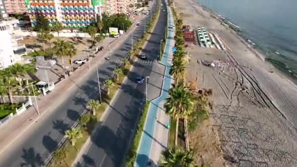 Aerial View Turkey Alanya Awesome View — Stock Video