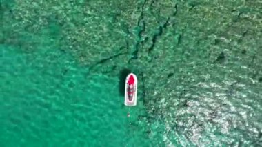 Water transport summer vibes aerial