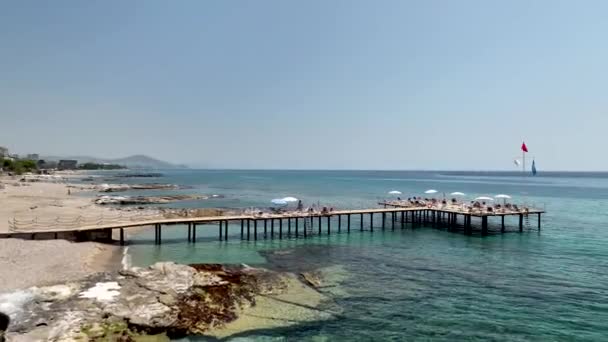 Pier Sea Awesome Summer Vibes — Vídeo de Stock