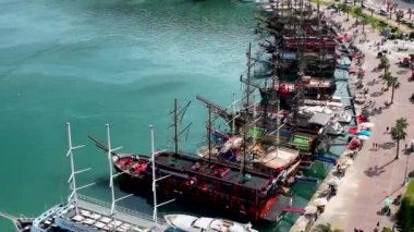 Pirate Harbor Lighthouse in the port awesome view