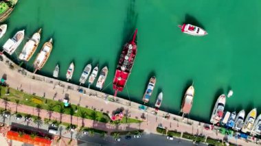 Pirate Harbor Lighthouse in the port awesome view