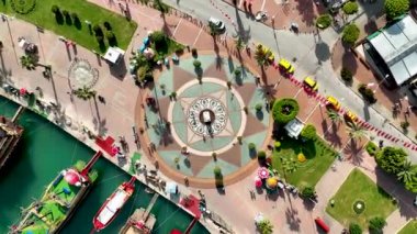 Pirate Harbor Lighthouse in the port awesome view