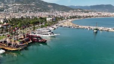 Pirate Harbor Lighthouse in the port awesome view