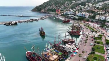 Pirate Harbor Lighthouse in the port awesome view