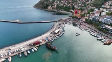 Pirate Harbor Lighthouse in the port awesome view