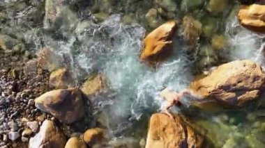 The guy enjoys the nature and breathes fresh air aerial view 4K