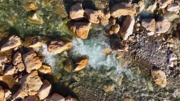 Guy Enjoys Nature Breathes Fresh Air Aerial View — Video Stock
