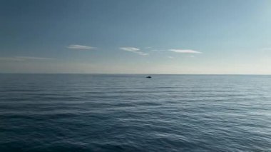 Maritime industry in mediterranean sea, aerial view of beautiful sunlight