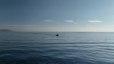 Mooring gas tanker, on the Mediterranean coast