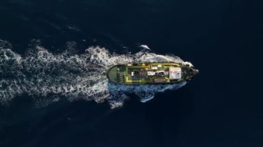 Mooring gas tanker, on the Mediterranean coast