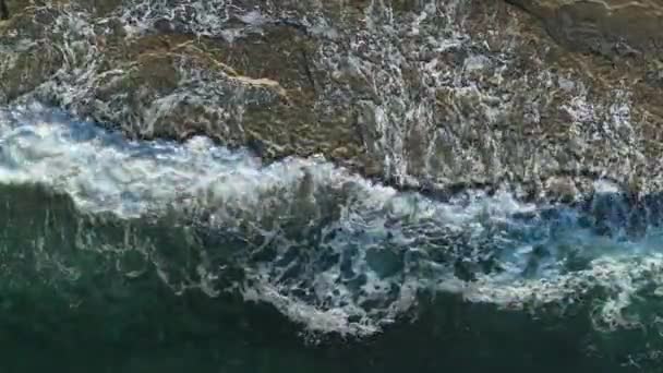 Aerial View Amazing Spring Sea — Wideo stockowe