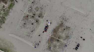 volleybal aerial view 4 K Awesome backround
