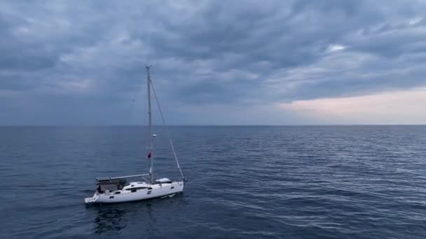 Sailing Yacht Tropical Lagoon Tropical Landscape — Wideo stockowe
