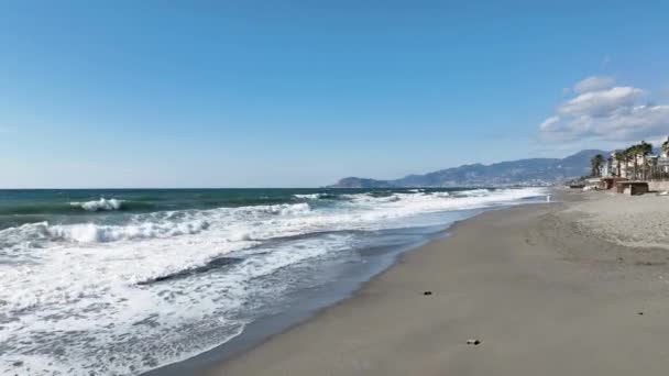 Muhteşem Deniz Manzaralı Havadan — Stok video