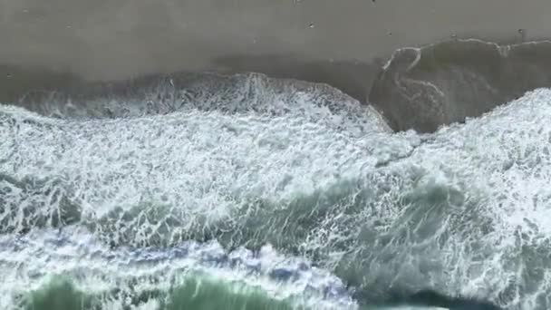 Epische Patroon Achtergrond Luchtfoto Azuurblauwe Waterkleur Luchtfoto — Stockvideo
